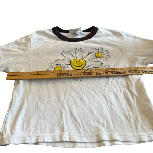 Vintage 90s Art T-Shirt Size Large White Daisy Nature Floral Botanical RARE - Picture 5 of 10